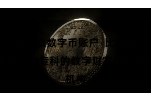 比特派数字币账户  比特派手脚一家专科的数字财富惩处机构