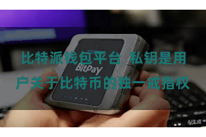比特派钱包平台  私钥是用户关于比特币的独一戒指权